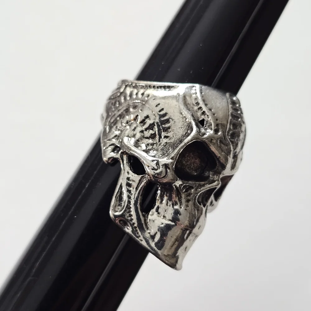 Silver Skull Ring Size 11